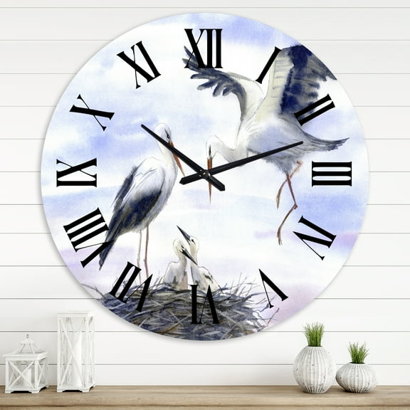 Designart 1 in Farmhouse Wall Clock