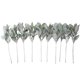 thumbnail image 3 of 10 piezas de hojas de oreja de cordero artificiales flocadas Tallos polvorientos Hojas de roble flocadas Hoja de oreja de cordero para el hogar Boda DIY, 3 of 5