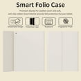 thumbnail image 6 of Detachable Wireless Keyboard Cover for iPad 7/8/9 Gen 10.2", Slim Folio Case with Apple Pencil Slot Adjustable Stand Auto Sleep Wake,Cream White, 6 of 10