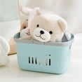 thumbnail image 7 of Blue Divided Bathtub Basket Organizer for Efficient Bath Time Storage, 7 of 7