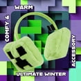 thumbnail image 4 of Orejeras para niños con diseño de enredadera de Minecraft, accesorio de invierno, 4 of 6