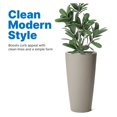 thumbnail image 2 of Exlonjet Tremont Tall Round Planter Pot, Concrete – Large Planter for Outdoor/Indoor Use – Maintenance Design – Ideal Patio and Front Porch Planter – Measures 15" x 15" x 28", 2 of 4