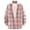 Pink, variant on Mens Plaid Shirt Long Sleeve Casual Fashion Cardigan Regular Fit Collar Plaid Shirt Comfortable Lightweight Fall Flannel Classic Basic Tops With Pocket Light Blue XXXXL