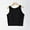 Black, variant on Munlar Vest Tank Tops for Women Spring Chemise Beige with Built in Bra Solid Loose Round Neck Sleeveless Tshirts L