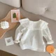 thumbnail image 3 of 2025 New Spring Girls' Shirt Base Top 1-6 Y Kid's Solid Color Bottoming Shirt Childrens Baby Peter Pan Collar Blouse, 3 of 6