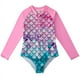 thumbnail image 2 of Traje de baño de una pieza para niños traje de baño de manga larga para niñas traje de baño de escamas de pescado de aguas termales para niñas, 2 of 6