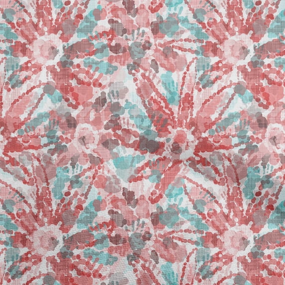 oneOone Rayon Red Fabric Abstract Diy Clothing Quilting Fabric Print Fabric By Yard 56 Inch Wide