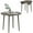 Distressed Grey, variant on HOMCOM 35" Folding Dining Table with Solid Wood Legs, Distressed Light Grey