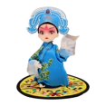 thumbnail image 3 of Estatua de muñeca china, recuerdo artesanal, adorno, figurita tradicional de la Ópera de Pekín Zhang Sheng, 3 of 9