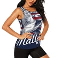 thumbnail image 2 of Hirioo Mallard Duck With American Flag for Women's Workout Tank Top Sleeveless Workout Tops Athletic Gym Shirts-Medium, 2 of 7