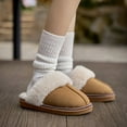 thumbnail image 4 of FREISTERN Women's Fuzzy Slippers Fluffy Scuff Cozy House Shoes, 4 of 7