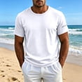 thumbnail image 3 of Agkizg Men Crew Neck Quickly Dry Shirts, Short Sleeve Summer Lightweight Breathable Loose Fitting Athletic Tops Outdoor Hiking Running Camping Basic Pullover Tees for Daily Summer Wear, 3 of 6