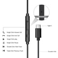 thumbnail image 4 of Auriculares USB-C con cable HAIMLJLBK con micrófono, 2 pares, 4 of 7