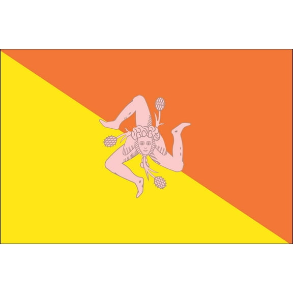 Sicily 3' x 5' Indoor Polyester Flag