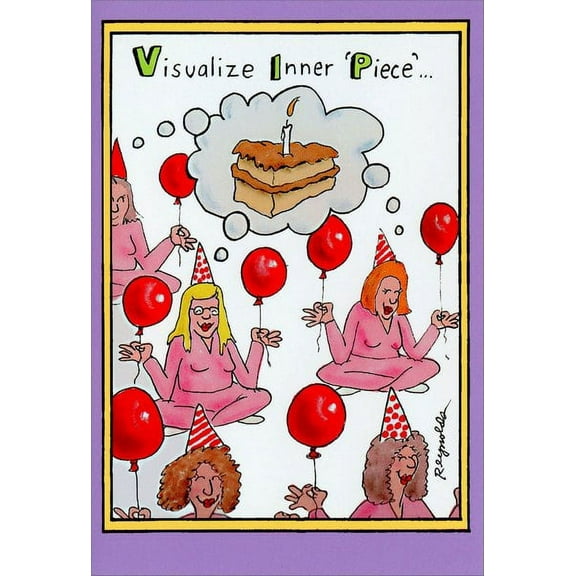 Nobleworks Inner Piece Funny / Humorous Birthday Card