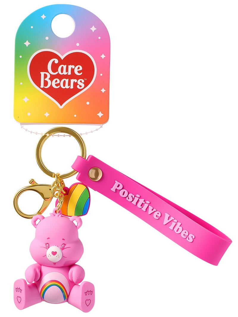 Care Bears Cheer Bear Positive Vibes 3D PVC Keychain Charm