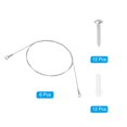 thumbnail image 3 of Stainless Steel Lanyard Cable with Eyelets 0.06" x 39" 1.5mm x 100cm Lock Security Wire Rope with Screws, 6 Pack, 3 of 6