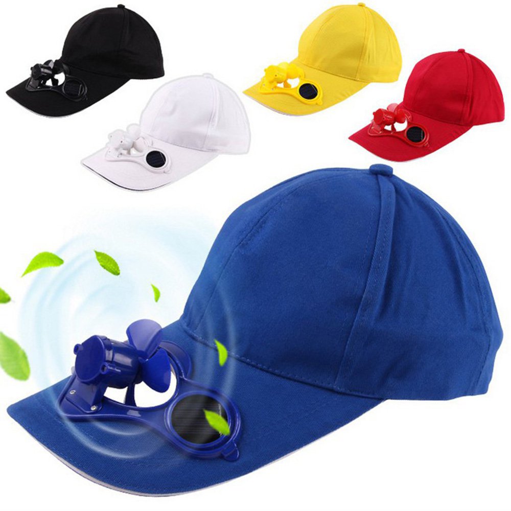 Solar Powered Rechargeable Battery Saving Fan Hat Summer Sale Fan Cooling Cap Walmart Canada