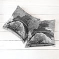 thumbnail image 6 of Ambesonne Black and White Throw Pillow Cover 2 Pack, Eiffel Tower View, 18", Blue Grey, 6 of 7