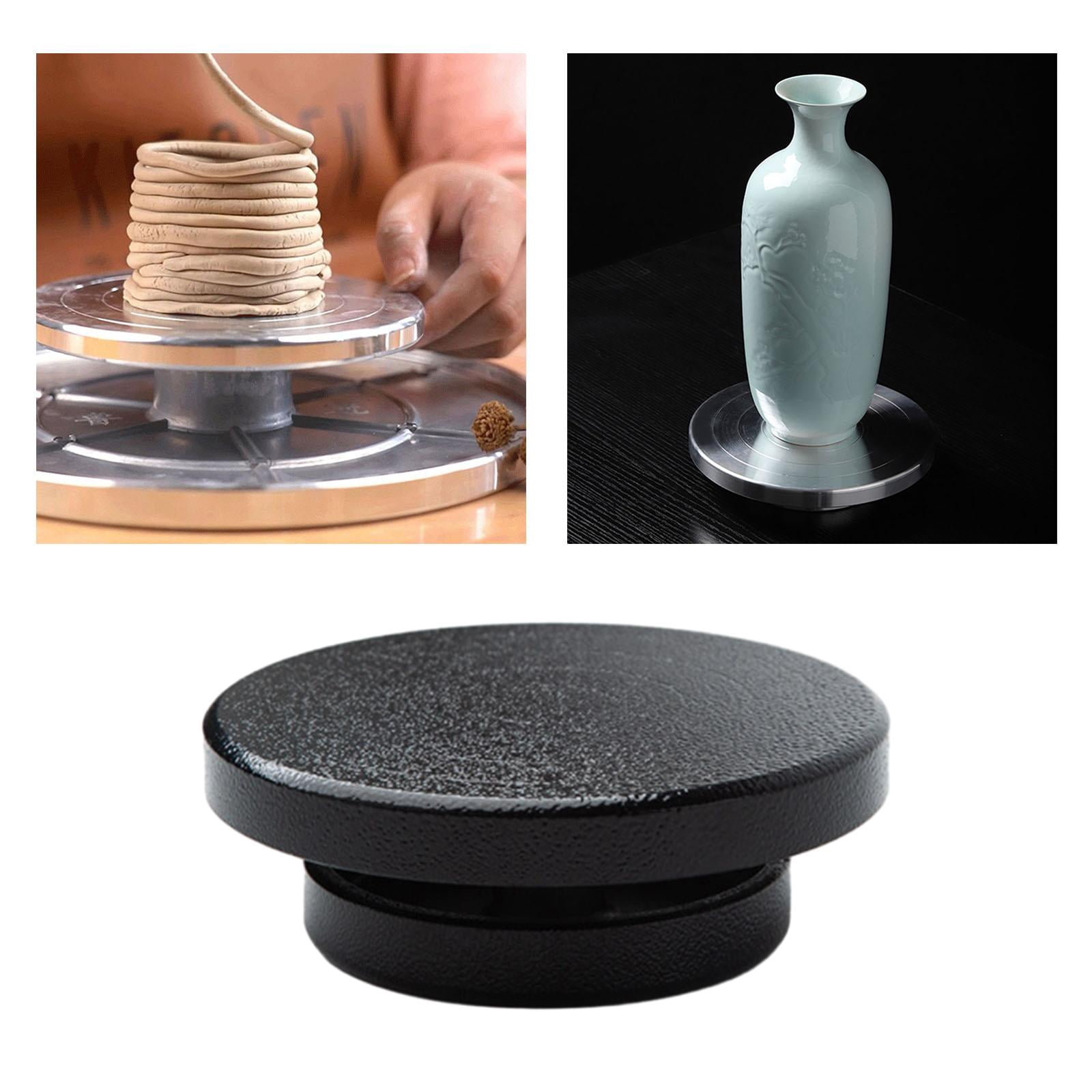 Yunhgft Banding Wheel for Pottery Cake Turntable Rotating Cake Decorating Pottery Turntable for Forming Model DIY Art Crafts Projects 11cm