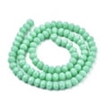 thumbnail image 3 of Opaque Solid Color Glass Beads Strands Faceted Rondelle Turquoise, 3 of 3