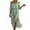 *1-Green, variant on Women's Off Shoulder Cotton Linen Midi Dress, Summer Casual Beach Vacation Dress For Women, Ladies' Elbow Sleeve Side Split Flowy Dress,Blue,S-3XL