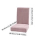 thumbnail image 3 of Fundas de silla de terciopelo con cubierta de aire de poliéster Fundas de silla elásticas para cocina y comedor Fundas de silla extraíbles y lavables Adecuadas para el hogar, hoteles y salones de banq, 3 of 6