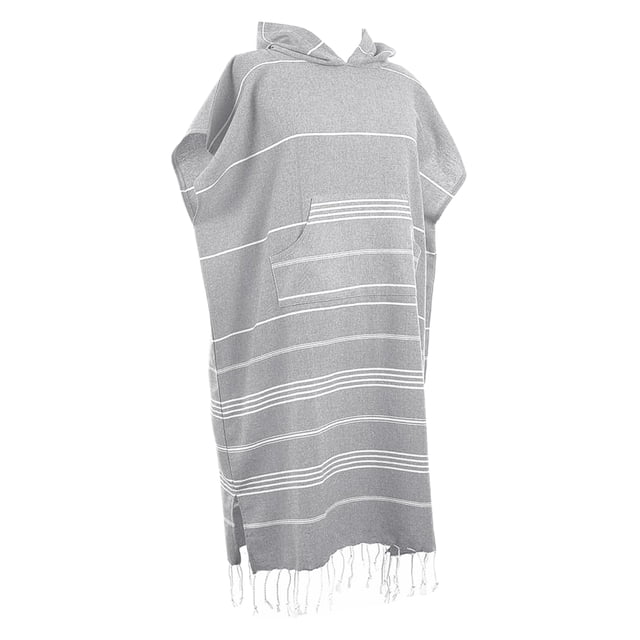 relayinert Breathable Beach Towel Cape For Poolside Relaxation Soft And Not Easy To Lose Light grey