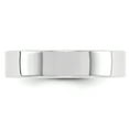 thumbnail image 3 of Primal Gold 14 Karat White Gold 5mm Lightweight Flat Band Size 4, 3 of 8