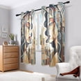 thumbnail image 6 of Women in Brown Blackout Curtains Thermal Insulation 63 inch Grommet for Bedroom Living Room Bathroom Kitchen Windows 2 Pack, 6 of 6