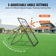 thumbnail image 3 of VEVOR Filet de Rebond pour Baseball et Softball 4 X 6 Pi, Dos Ouvert, Angles Réglables, 3 of 9