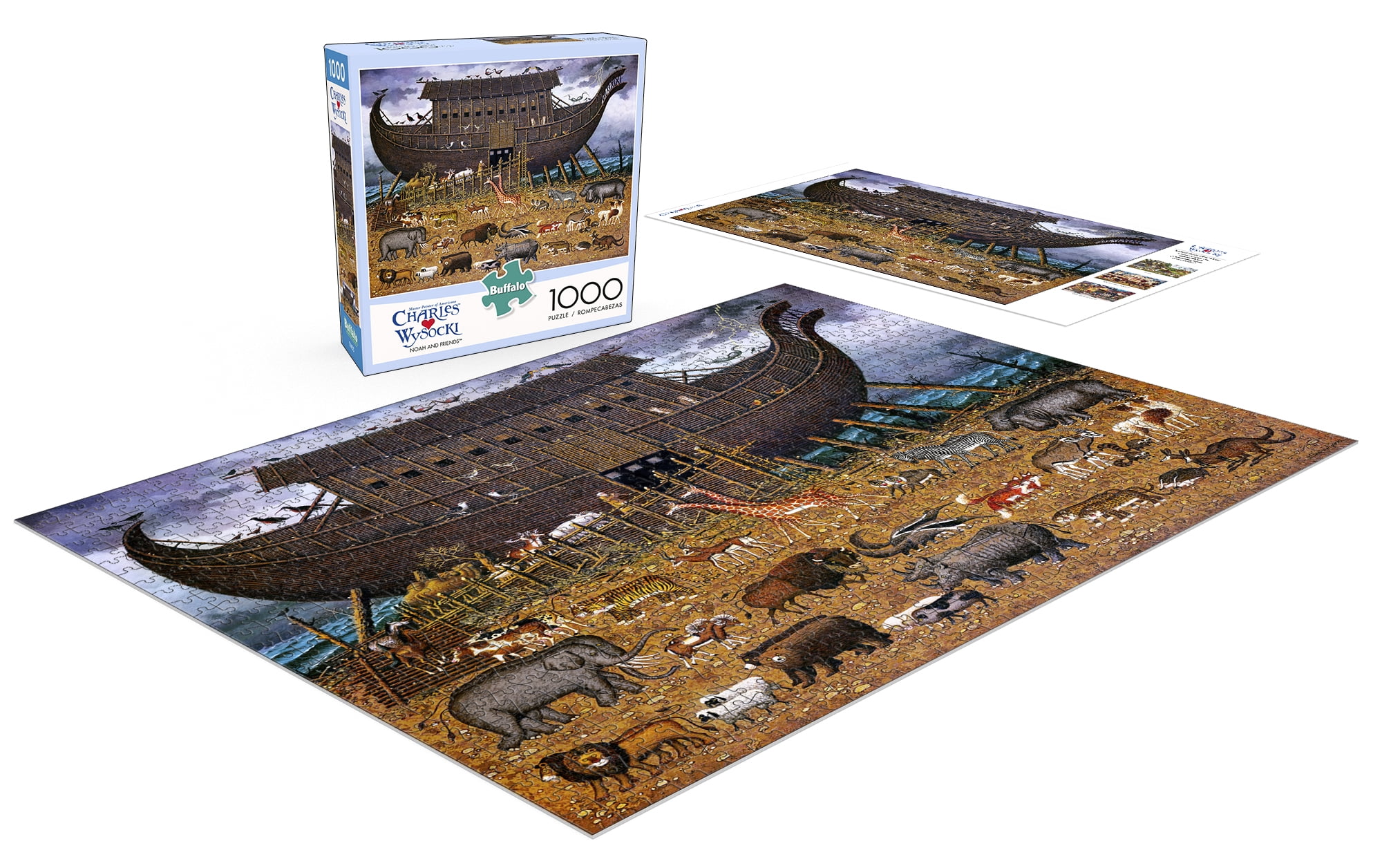 Charles Wysocki Noah and Friends 1000 Piece Jigsaw Puzzle Buffalo Games New 