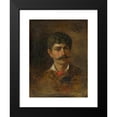thumbnail image 2 of Ľudovít Pitthordt 19x24 Black Modern Framed Museum Art Print Titled - Man with Moustache (1892), 2 of 5