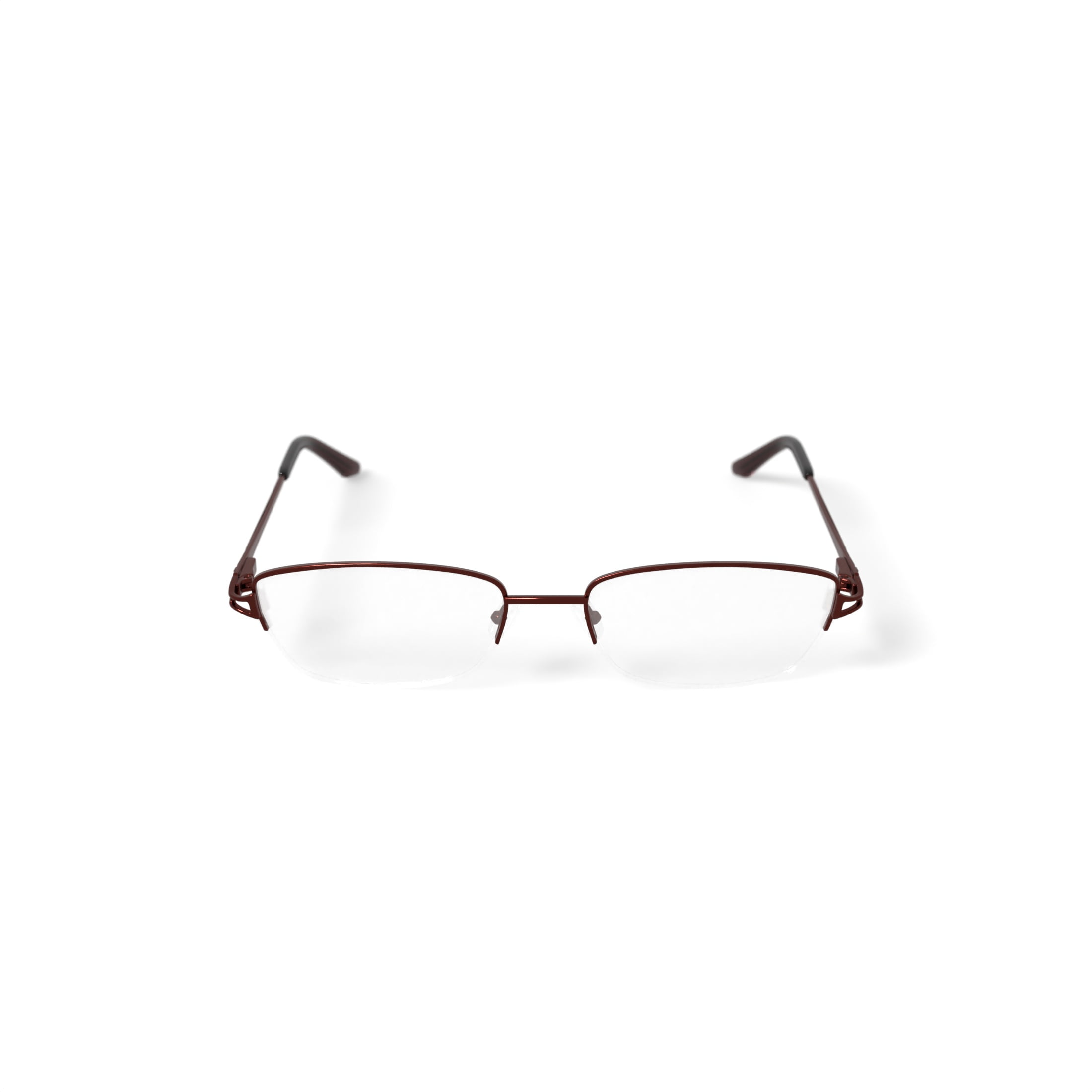 Christie Brinkley Women's Auspicious Rectangular Prescription Eyeglasses with Case, Brown