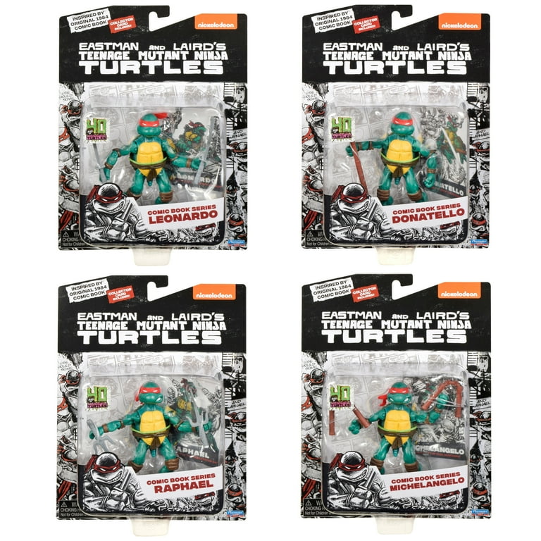 1984年 TheGAY4冊セット Teenage Mutant Ninja Turtles: 4” Comic Book Figure Bundle with