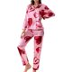 thumbnail image 1 of Gibobby Pijama para mujer Conjuntos de pijamas y pijamas para mujer Pijamas caseros casuales Conjuntos de pijamas casuales de moda(Rojo,M), 1 of 5