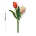 thumbnail image 2 of Plastic Simulated Artificial Tulips Bouquet Home Decoration With Green Plants Table Wedding Decoration 22 Piece Combination Set 15.35 Inches, 2 of 9