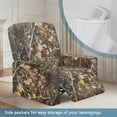 thumbnail image 4 of FUIALDOLG 4-Pieces Recliner Sofa Covers Brown Hunting Camo Pattern Stretch Reclining Couch Covers for Reclining Chair Sofa Slipcovers Furniture Protector, 4 of 7