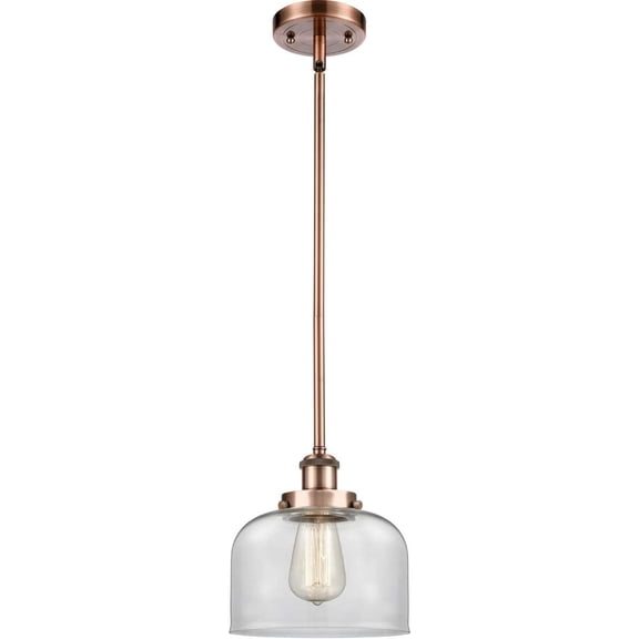 Innovations 916-1S-AC-G72-LED Large Bell 1 Light Pendant part of the Ballston Collection, Antique Copper