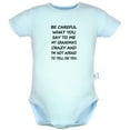 thumbnail image 5 of iDzn Pack of 2, Don't Touch Me & My Grandma's Crazy Funny Rompers For Babies, Newborn Baby Unisex Bodysuits, Infant Jumpsuits, Toddler 0-24 Months Kids One-Piece Oufits, 5 of 5