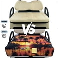 thumbnail image 4 of Uorisanigo Golf Cart Seat Covers Breathable Sunset Palm Trees Hawaiian Golf Cart Seat Cushions with 4 Front Pockets, Universal Golf Cart Seat Towel Blanket for 2 Person Seats Decoration, 4 of 6