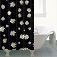 thumbnail image 4 of Waterproof Flowers Dasies Shower Curtain 72x72 Inch Boho Style Polyester Unique Shower Curtain for Bathroom Hotel Home Decor with 12 Plastic Hooks, 4 of 5