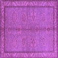 thumbnail image 1 of Ahgly Company Indoor Square Oriental Purple Industrial Area Rugs, 5' Square, 1 of 4