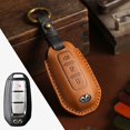 thumbnail image 1 of Car Key Fob Cover Case Protector For Infiniti Car Key Case Fob Cover Leather Full Wrap, 1 of 24
