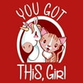 thumbnail image 2 of Girl's Lost Gods You Got This Girl  Graphic Tee Red X Small, 2 of 5