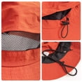 thumbnail image 3 of TOPTIE Packable Boonie Sun Hat for Men & Women Waterproof, Wide Brim Hat with Mesh Panels, Detachable Chin Strap & Carry Bag-Grey, 3 of 8