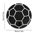 thumbnail image 4 of Soccer Mirror Wall Decal Acrylic Wall Stickers,Sports Wall Stickers for Boys Bedroom, Dressing Room, Wardrobe, Door （Black）, 4 of 7