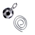 thumbnail image 2 of Baohd 2X Collier de Football Pendentif Mode Bijoux Antirouille Durable Attrayant Mode Exquis Petit Ami, 2 of 6