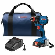 Factory-Reconditioned Bosch GDX18V-1600B12-RT 18V 1/4 In. and 1/2 In. Two-In-One Socket-Ready Impact Driver Kit (Refurbished)