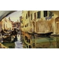thumbnail image 2 of Sargent, John Singer 24x17 Black Ornate Wood Framed with Double Matting Museum Art Print Titled - Small Canal, Venice, 1902-04, 2 of 4
